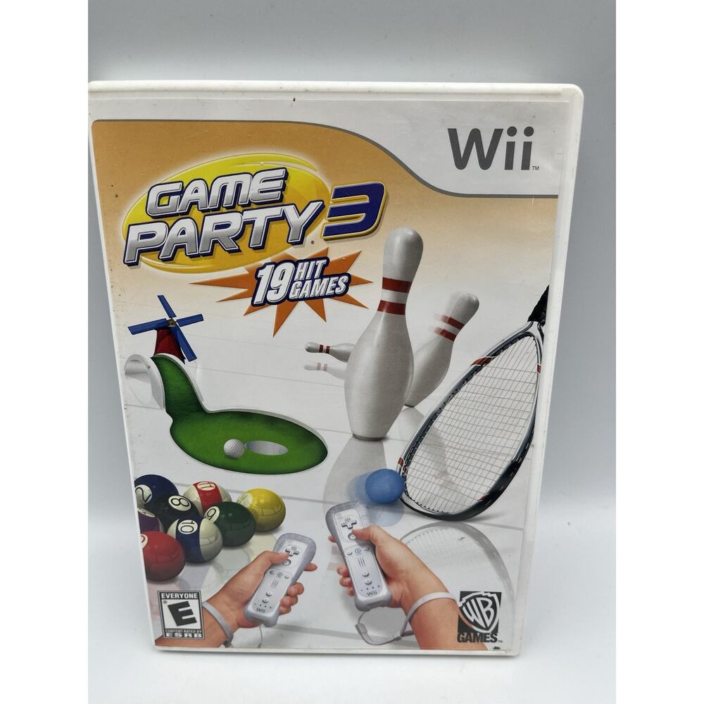 Game Party 3 (Wii, 2009) CIB Free Shipping